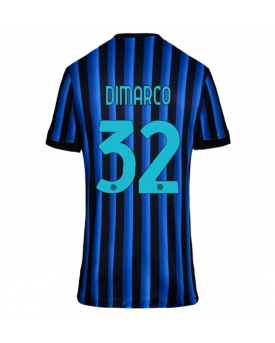 Inter Milan Federico Dimarco #32 Maglia Gara Casa Repliche 2025-26 Donna Maniche Corte